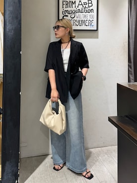 「アイテム（メガネ）」を使った、yabu_lemageさん（レディース・162cm）の夏コーディネート