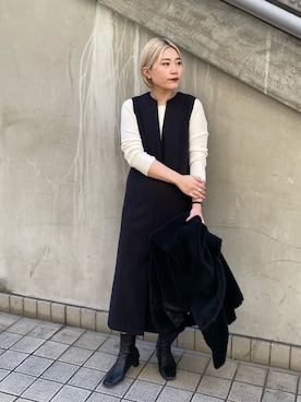 yabu_lemageさん（レディース・162cm）の冬コーディネート