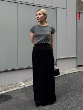 「アイテム（スカート）」を使った、yabu_lemageさん（レディース・163cm）の夏コーディネート