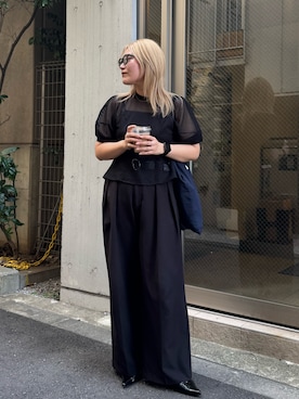 「アイテム（パンプス）」を使った、yabu_lemageさん（レディース・162cm）の秋コーディネート