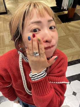 MIKUさんの「パールタレンネックレス　249411」を使ったコーディネート