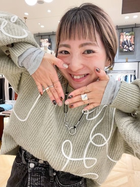「アイテム（アクセサリー）」を使った、MIKUさん（レディース・150cm・30代）の秋コーディネート