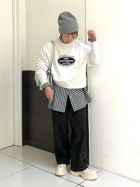 「アイテム（帽子）」を使った、MIKUさん（レディース・150cm・30代）の秋コーディネート