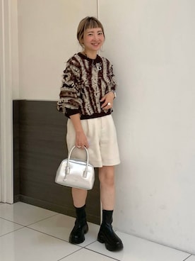 「アイテム（アクセサリー）」を使った、MIKUさん（レディース・150cm・30代）の秋コーディネート