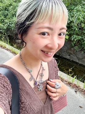 「アイテム（リング）」を使った、MIKUさん（レディース・150cm）の夏コーディネート