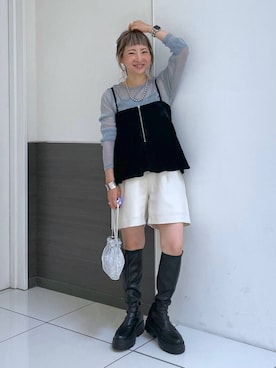 「アイテム（アクセサリー）」を使った、MIKUさん（レディース・150cm・30代）の秋コーディネート