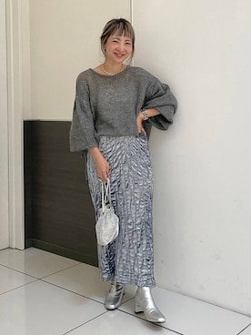 「アイテム（ヘアゴム）」を使った、MIKUさん（レディース・150cm・30代）の秋コーディネート