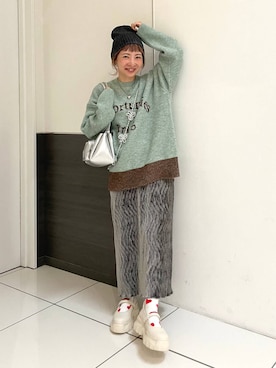 「アイテム（帽子）」を使った、MIKUさん（レディース・150cm・30代）の秋コーディネート