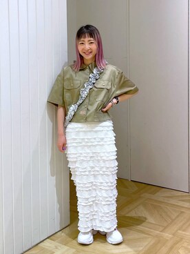 「アイテム（スマホグッズ）」を使った、MIKUさん（レディース・150cm）の春コーディネート