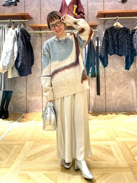 「アイテム（アクセサリー）」を使った、MIKUさん（レディース・150cm・30代）の秋コーディネート
