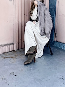 「ITEMS URBANRESEARCH（アイテムズ アーバンリサーチ）のニットベストドッキングワンピース（ワンピース）」を使った、Lilyさん（レディース・160cm）の冬コーディネート