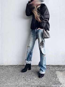 「ITEMS URBANRESEARCH（アイテムズ アーバンリサーチ）のアイテム（その他アウター）」を使った、Lilyさん（レディース・160cm）の冬コーディネート