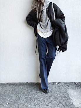 「ITEMS URBANRESEARCH（アイテムズ アーバンリサーチ）のアイテム（その他アウター）」を使った、Lilyさん（レディース・160cm）の冬コーディネート