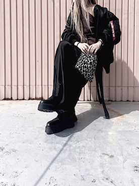 「GRL」｜「アイテム（MA-1）」を使った、Lilyさん（レディース・160cm）の秋コーディネート