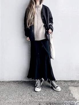 「ITEMS URBANRESEARCH（アイテムズ アーバンリサーチ）のアイテム（その他アウター）」を使った、Lilyさん（レディース・160cm）の冬コーディネート