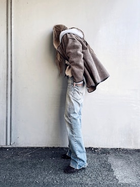 「SonnyLabel」｜「アイテム（その他アウター）」を使った、Lilyさん（レディース・160cm）の秋コーディネート