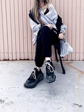 「秋コーデ」｜「GRL（グレイル）のアイテム（キャミソール）」を使った、Lilyさん（レディース・160cm）の秋コーディネート