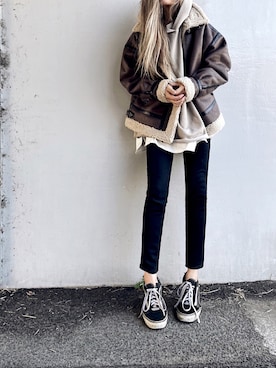 「alpha_industries_japan」｜Lilyさん（レディース・160cm）の秋コーディネート