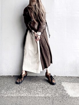 「ITEMS URBANRESEARCH（アイテムズ アーバンリサーチ）のニットベストドッキングワンピース（ワンピース）」を使った、Lilyさん（レディース・160cm）の冬コーディネート