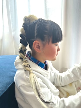 「POLO RALPH LAUREN（ポロ ラルフ ローレン）のアイテム」を使った、hanaさん（キッズ・133cm）の冬コーディネート