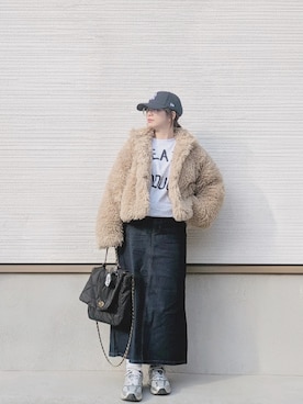 「FREE'S MART（フリーズマート）のアイテム」を使った、yakkoさん（レディース・152cm）の冬コーディネート