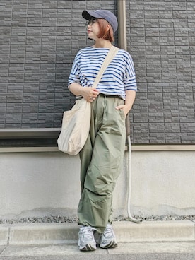「Le temps riche（ルタンリッシュ）のアイテム」を使った、yakkoさん（レディース・152cm）の夏コーディネート