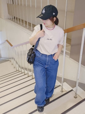 「NEW BALANCE（ニューバランス）のアイテム」を使った、yakkoさん（骨格ストレート・レディース・152cm）の夏コーディネート
