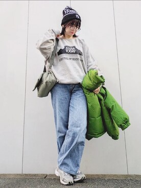 「CLEA（クレア）のアイテム（ジャケット/アウター）」を使った、yakkoさん（レディース・152cm）の冬コーディネート