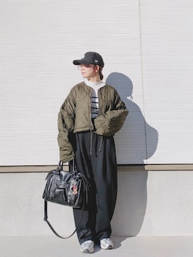 「アイテム（その他アウター）」を使った、yakkoさん（レディース・152cm）の冬コーディネート