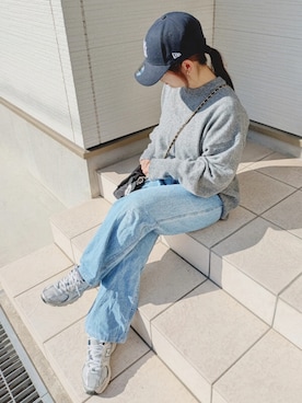 「アイテム（帽子）」を使った、yakkoさん（レディース・152cm）の秋コーディネート