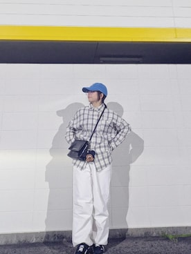 「Kastane（カスタネ）のアイテム（バッグ）」を使った、yakkoさん（レディース・152cm）の春コーディネート