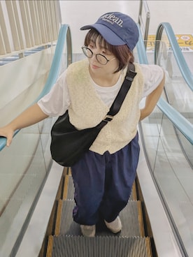 「ベストコーデ」｜「アイテム（キャップ）」を使った、yakkoさん（レディース・152cm）の夏コーディネート