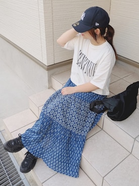 「ティアードスカート」｜yakkoさん（レディース・152cm）の夏コーディネート