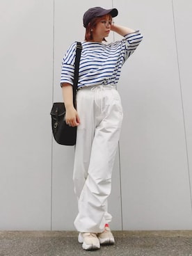「Le temps riche（ルタンリッシュ）のアイテム」を使った、yakkoさん（レディース・152cm）の夏コーディネート