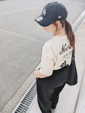 「アイテム（スウェットパンツ）」を使った、yakkoさん（レディース・152cm）の夏コーディネート