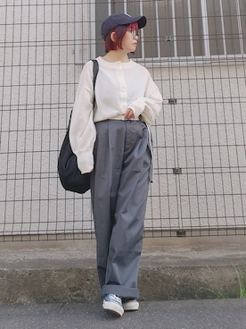 「for/c（フォーシー）のアイテム（トップス）」を使った、yakkoさん（レディース・152cm）の春コーディネート