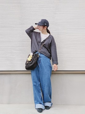 「OUTDOOR PRODUCTS（アウトドアプロダクツ）のアイテム」を使った、yakkoさん（レディース・152cm）の春コーディネート