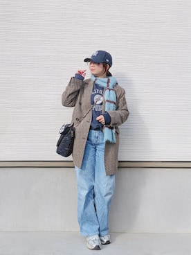 「CIAOPANIC TYPY（チャオパニックティピー）のアイテム（パンツ）」を使った、yakkoさん（レディース・152cm）の冬コーディネート