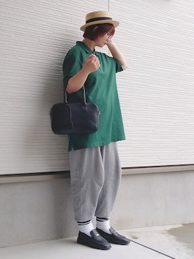 「VANNIE U（ヴァニーユー）のアイテム」を使った、yakkoさん（レディース・152cm）の夏コーディネート