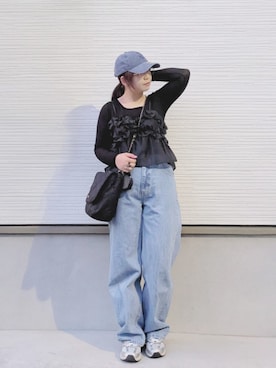 「アイテム（キャミソール）」を使った、yakkoさん（レディース・152cm）の夏コーディネート
