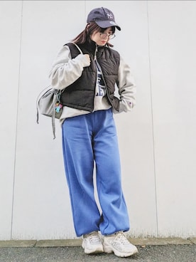 「feepur（フェピュール）のアイテム（ジャケット/アウター）」を使った、yakkoさん（レディース・152cm）の冬コーディネート