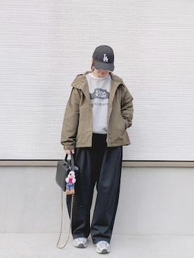 「OMNES（オムネス）のアイテム」を使った、yakkoさん（レディース・152cm）の冬コーディネート