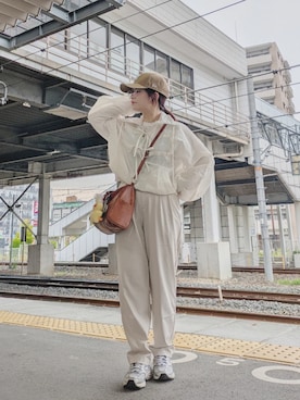 「テーパードパンツ」｜yakkoさん（レディース・152cm）の春コーディネート