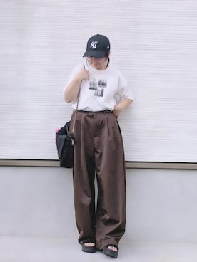 「ikka（イッカ）のアイテム」を使った、yakkoさん（レディース・152cm）の夏コーディネート