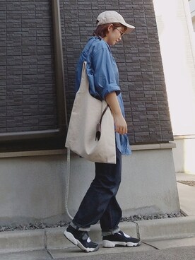 「SLOBE IENA（スローブイエナ）のアイテム（イヤリング）」を使った、yakkoさん（レディース・152cm）の夏コーディネート