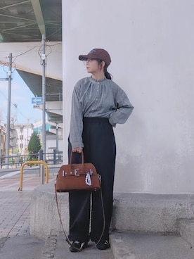 「CREDONA（クレドナ）のアイテム」を使った、yakkoさん（レディース・152cm）の秋コーディネート