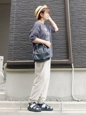 「SLOBE IENA（スローブイエナ）のアイテム（イヤリング）」を使った、yakkoさん（レディース・152cm）の夏コーディネート