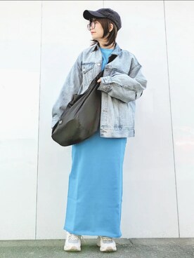 「feepur（フェピュール）のアイテム（スカート）」を使った、yakkoさん（レディース・152cm）の冬コーディネート