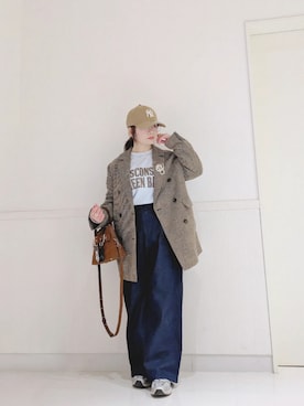 「ikka（イッカ）のアイテム」を使った、yakkoさん（レディース・152cm）の冬コーディネート