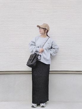 「アイテム（ポーチ）」を使った、yakkoさん（レディース・152cm）の秋コーディネート